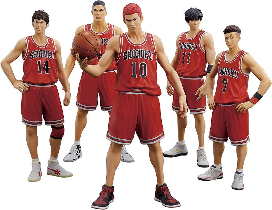 【新品】スラムダンクOne and Only湘北フィギュア５体セット【限定版赤】