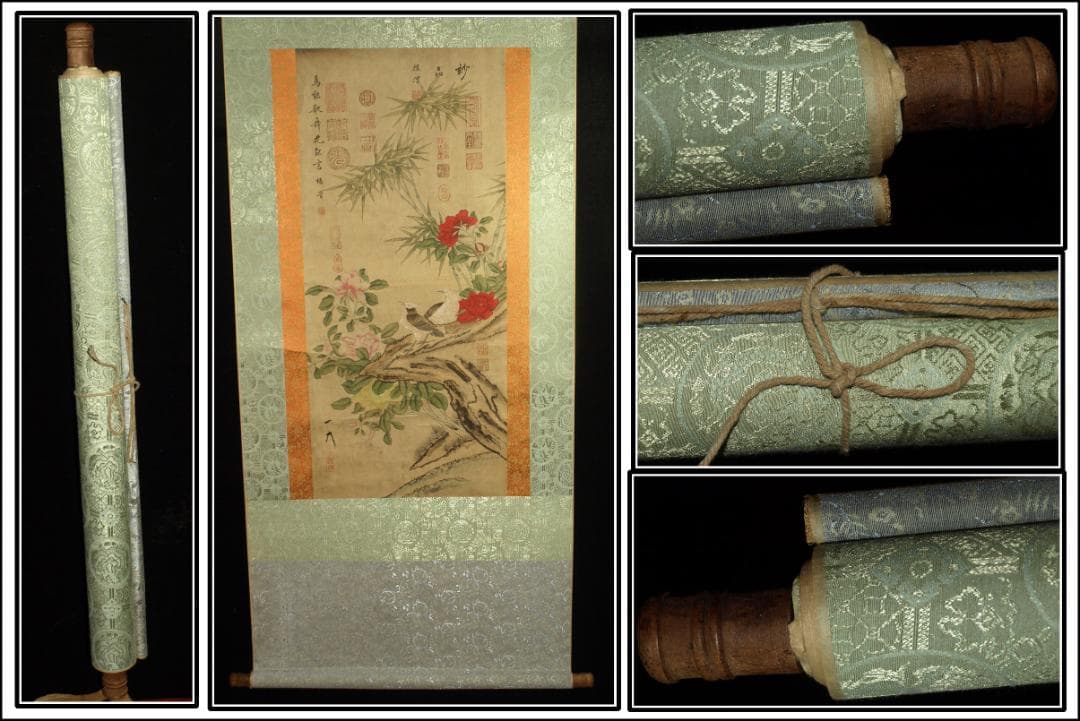 民間仕入れ品　中国明時代の肉筆　掛け軸BD329A12-1