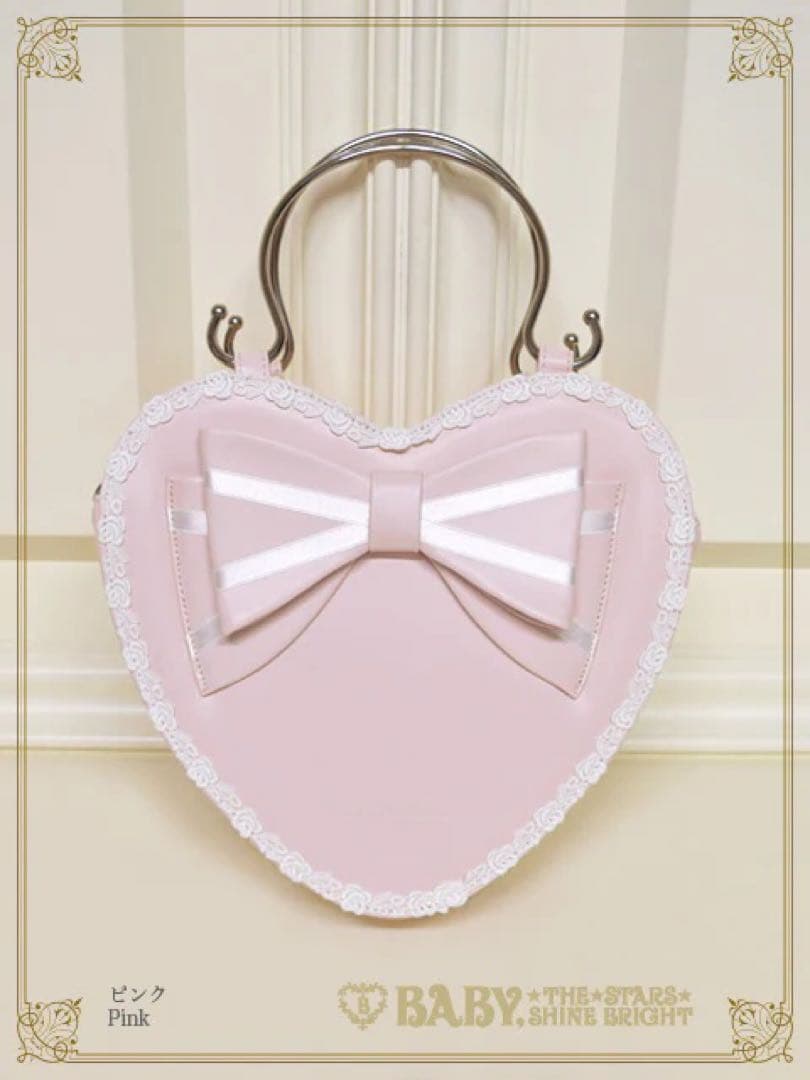 BABY リボンハートBAG ピンク