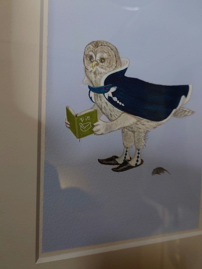 庄野ナホコ「Books & Birds」展 原画 美品