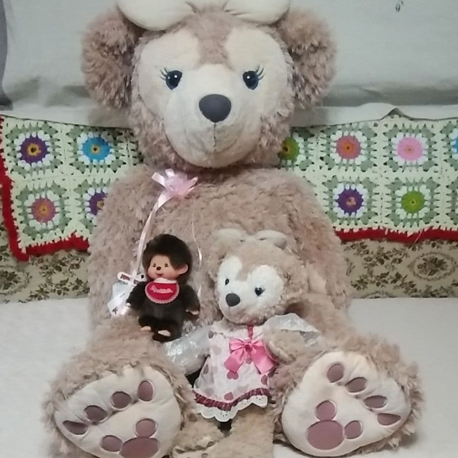 デズニーランド、くま、クマ、ディベアーフワフワ、 ぬいぐるみ、ビック