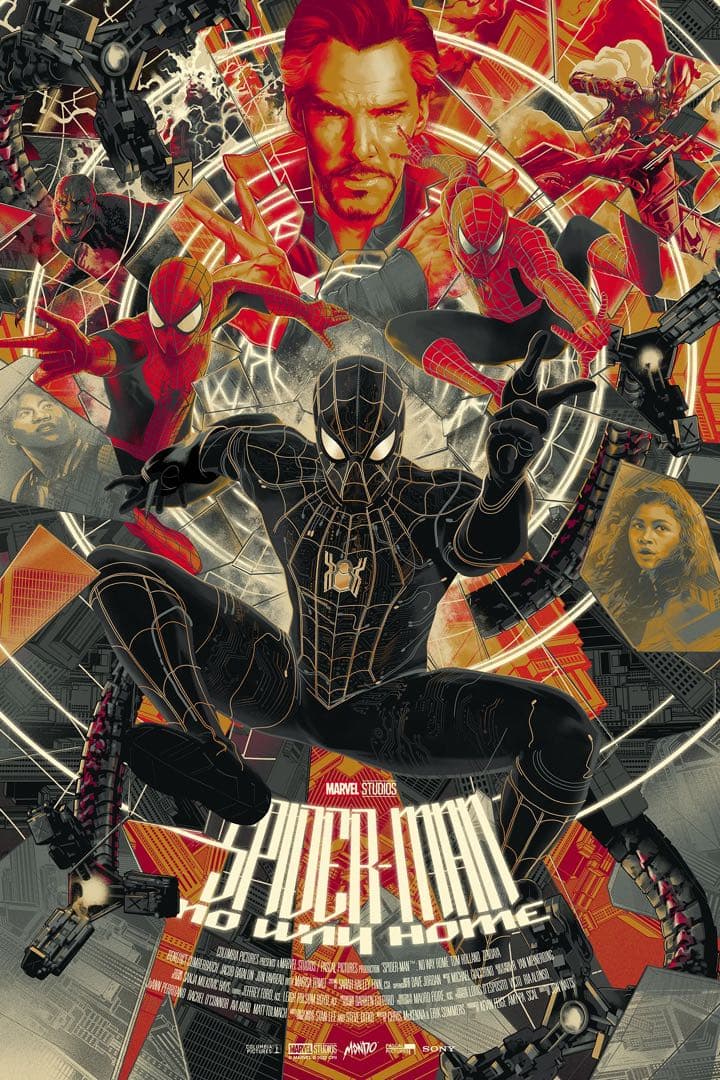 Mondo スパイダーマン　ノー・ウェイ・ホーム　ポスター　バリアント