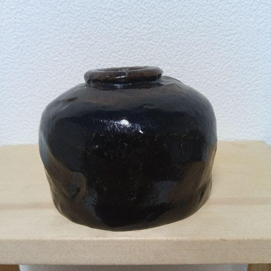 ☆大樋焼／黒釉薬.抹茶碗.茶道具.大薮窯