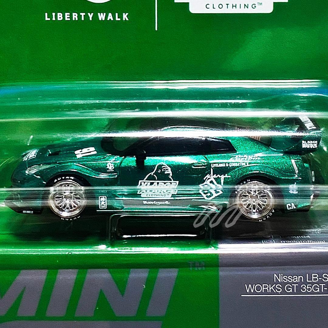 MINIGT LBWK × XLARGE GT NISSAN 35GT グリーン