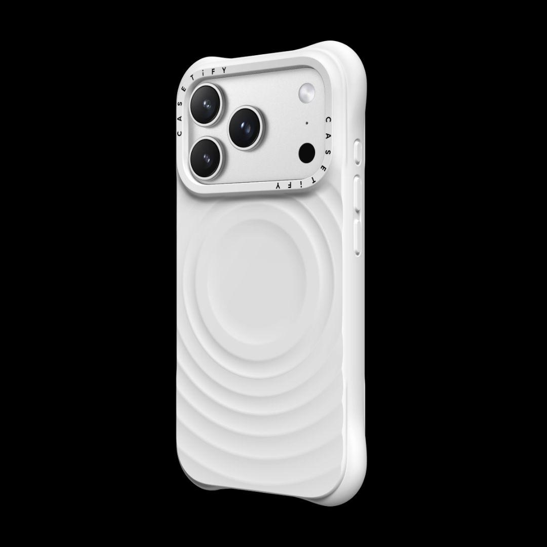 CASETiFY ウェーブ シリコンケース iPhone 17 Pro 白