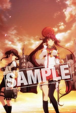 劇場版 艦これ DMM購入特典 アニメ描き下ろしイラスト使用 タペストリー