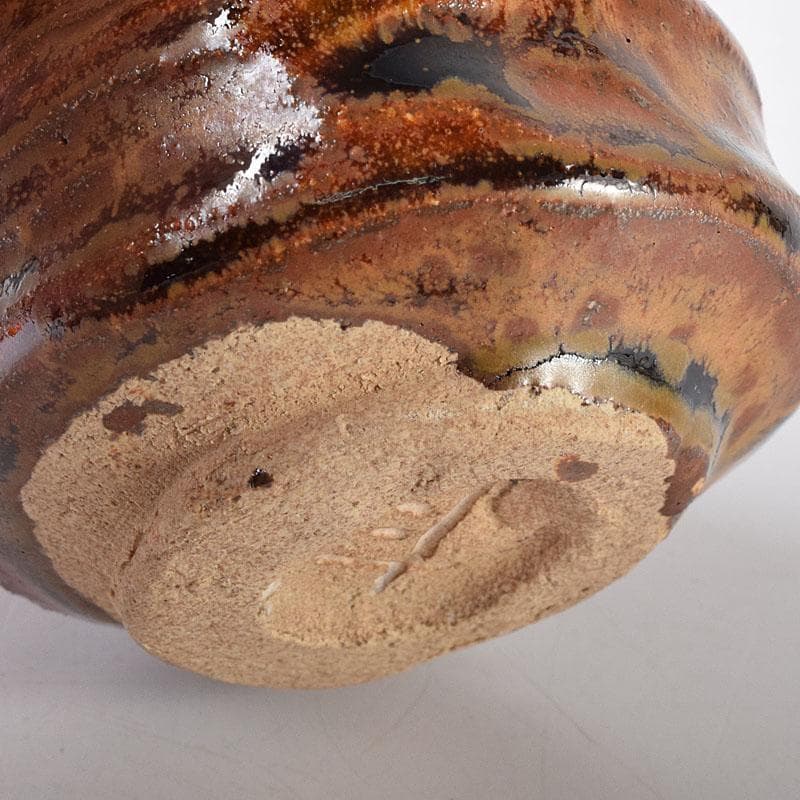 1080赤津窯　人間国宝　荒川豊蔵作　瀬戸酒杯　共箱　V　R7993