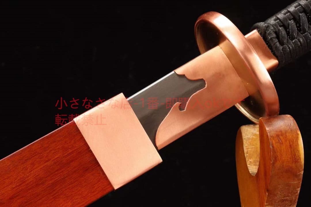 【酸枝紫銅明官刀】古兵器 武具　刀装具　日本刀　模造刀 居合刀