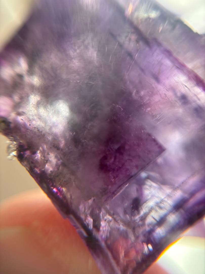 し*ま様 中国　ヤオガンシャン　パープルブルー　フローライト　結晶　原石　鉱物標