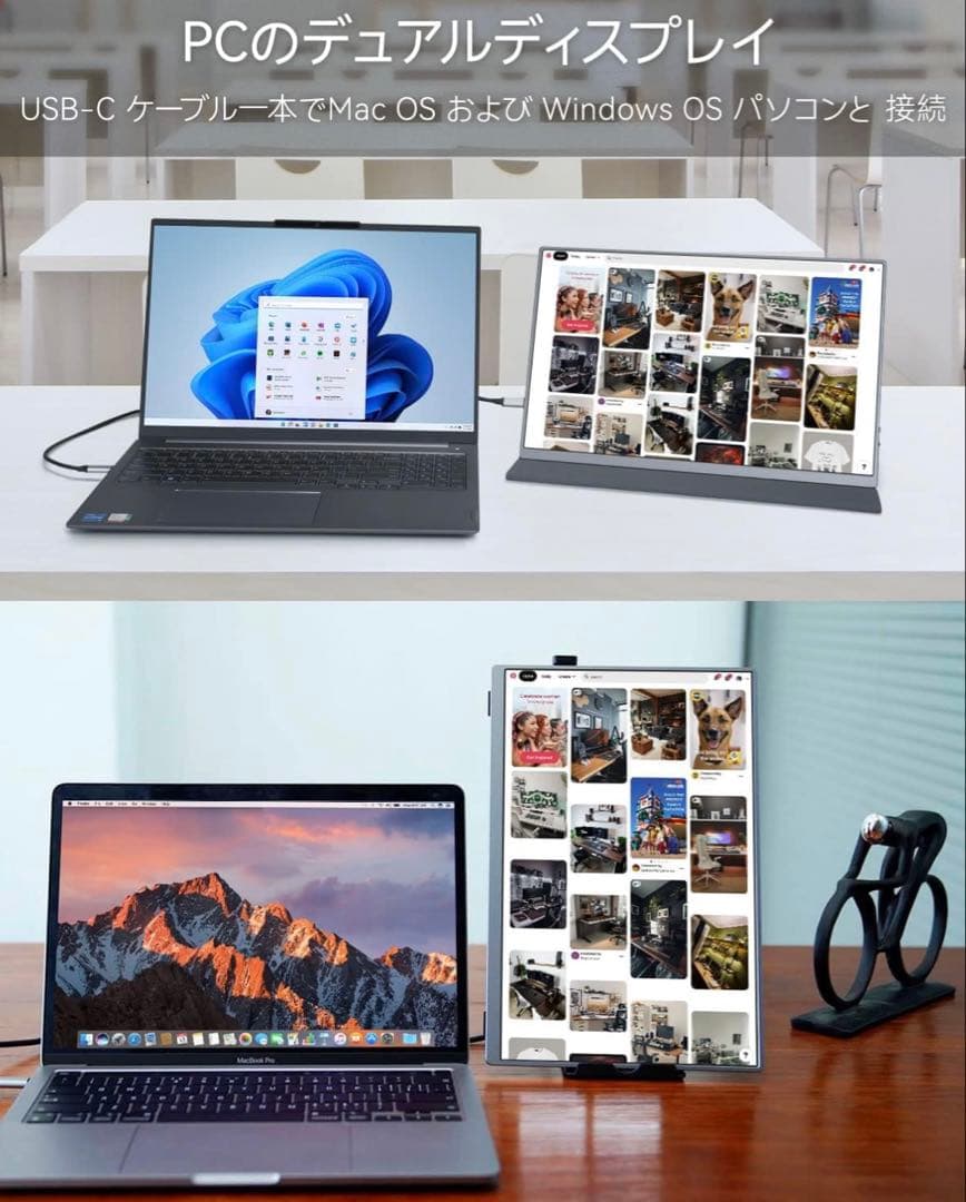 16インチ ディスプレイ 4k モバイルモニター