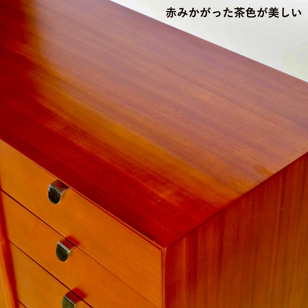J 北欧 キャビネット リビングボード 赤茶色 リビング収納 本棚