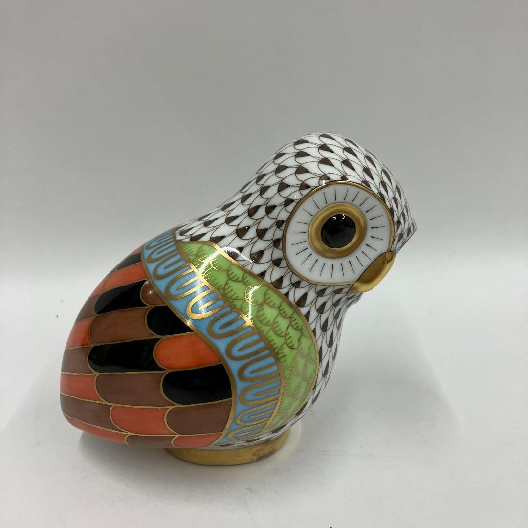 ヘレンド　オウル　世界のフクロウ　箱　ギリシャ　コリント