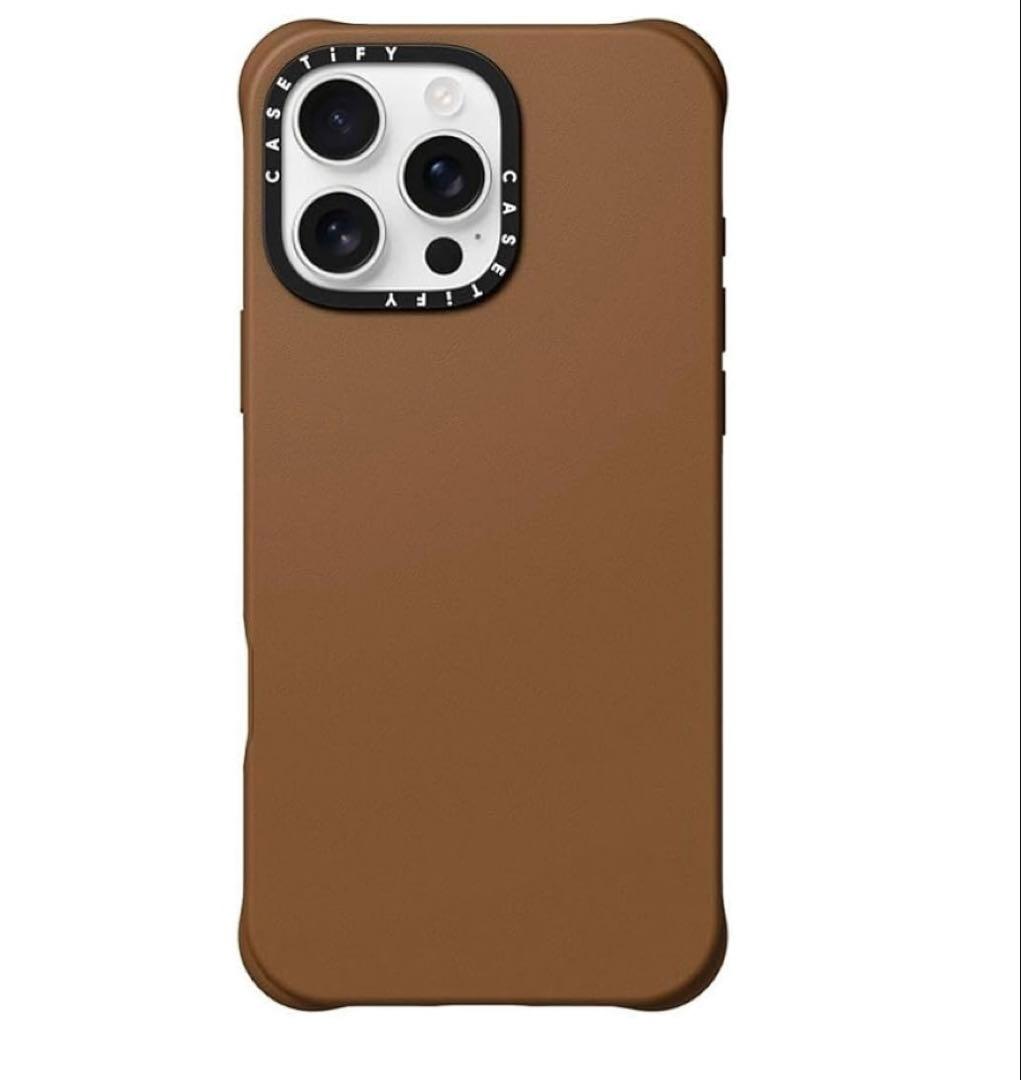 CASETiFY レザー調 iPhone 16 ProMax ケース マグセーフ
