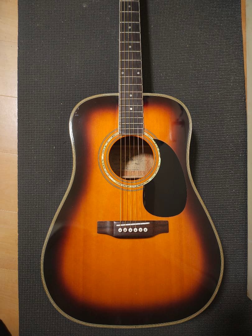 Aria単板トップ ADW-380BS/トーチインレイ