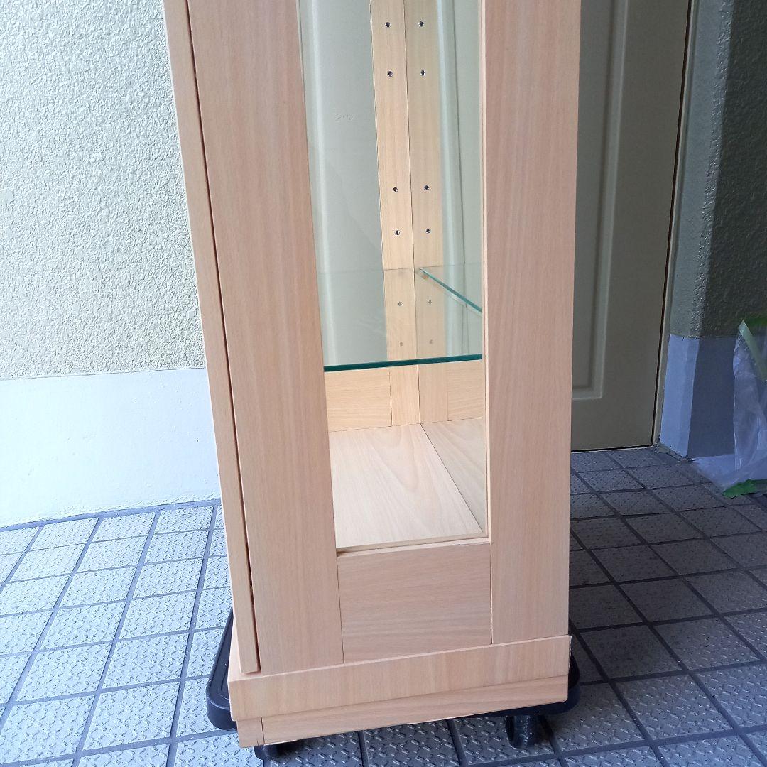 高さ160 幅62 奥行30(cm) コレクションケース 5段 ガラスケース