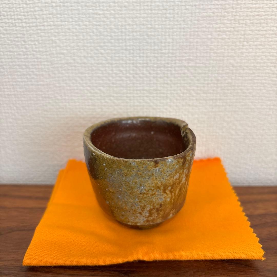 金重潤平　備前酒呑 共箱 共布 栞付き