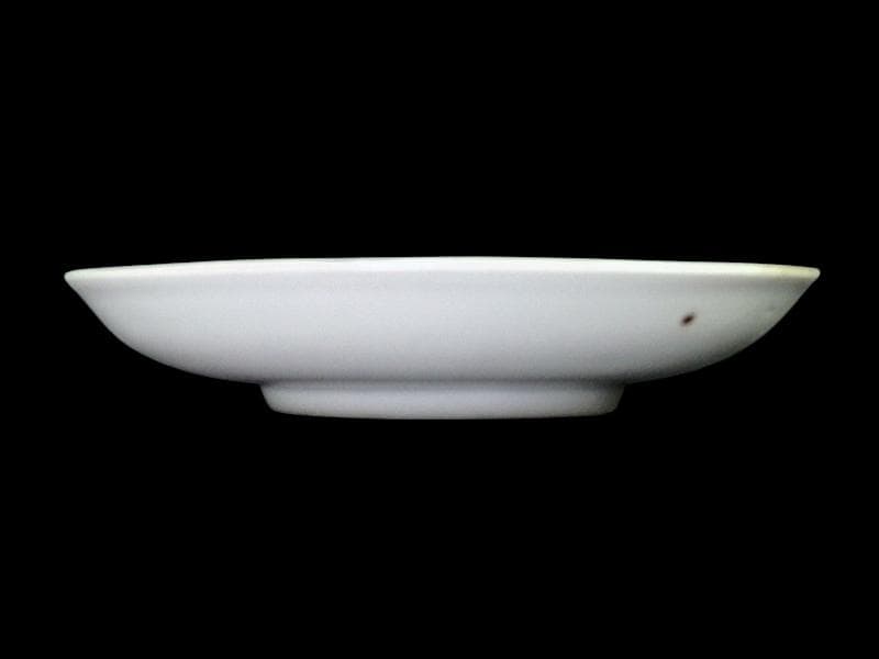 古伊万里　染錦　鶉に菊の図　４寸皿　３枚　D187A-fbve