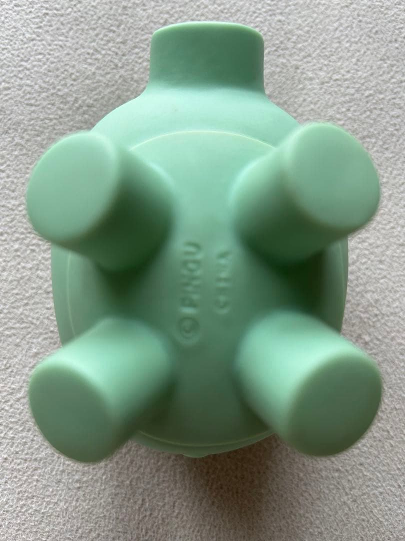 ピングー　ブタ　貯金箱　グリーン　レトロ　おもちゃ