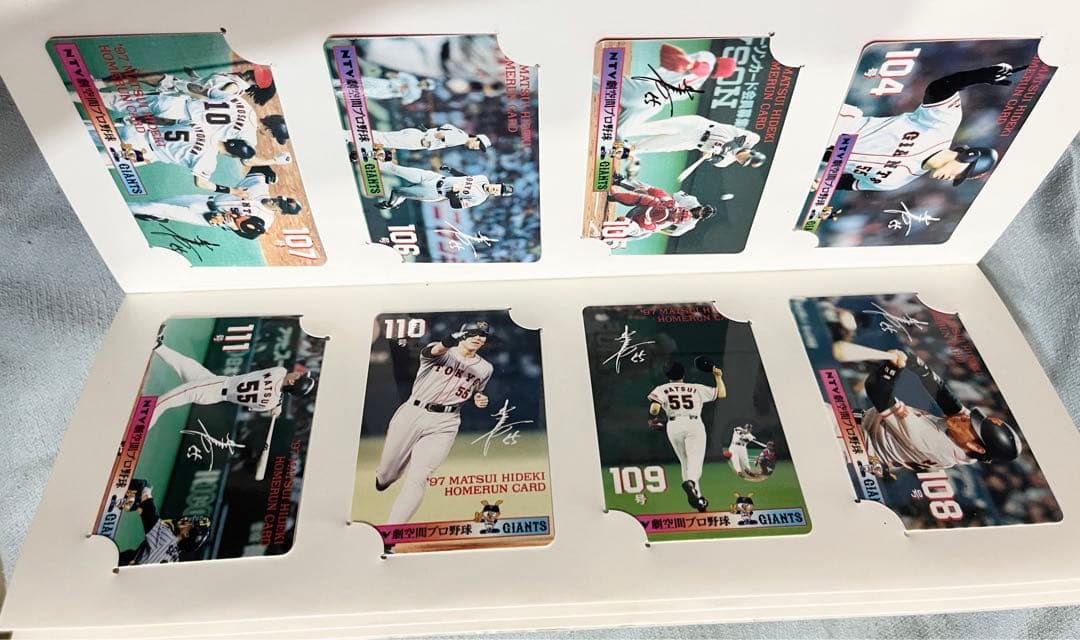 【全盛期•希少価値】松井秀喜ホームランカード 連番92号〜128号