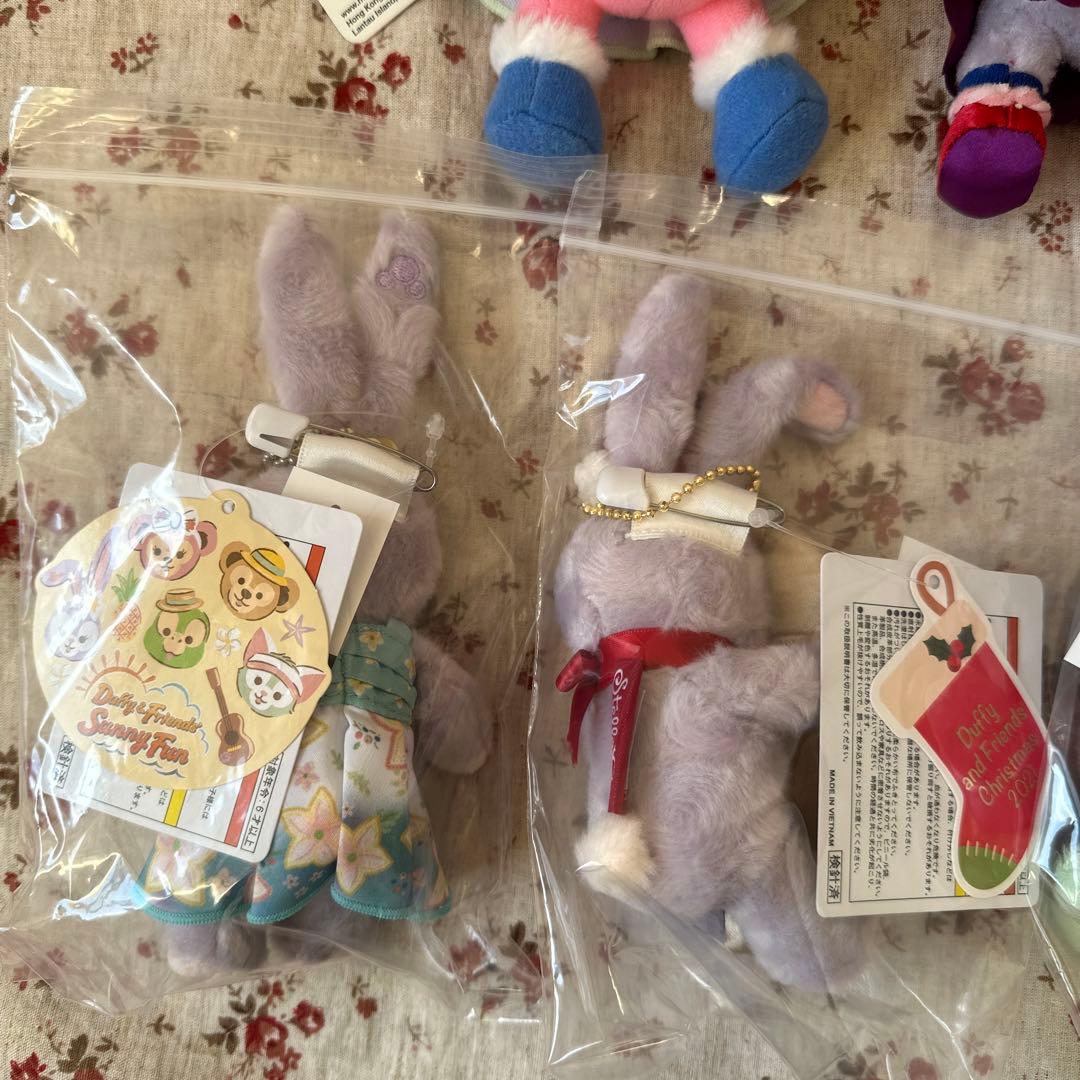 香港ディズニー＆シー❤️ステラルー　ぬいぐるみバッジ・キーチェーン・ストラップ