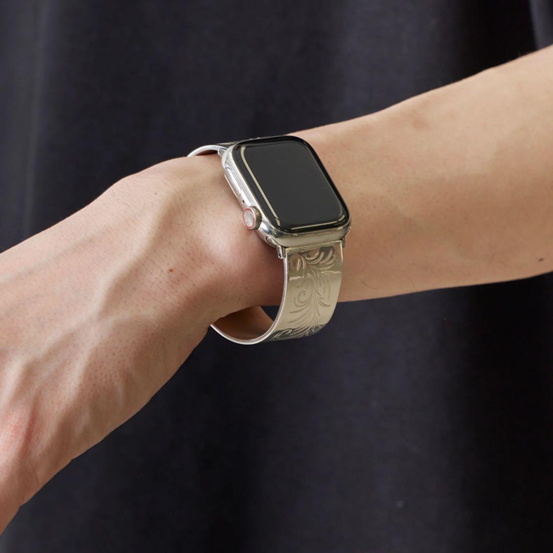 美品！REMI RELIEF Apple Watch バングル唐草模様 Lサイズ