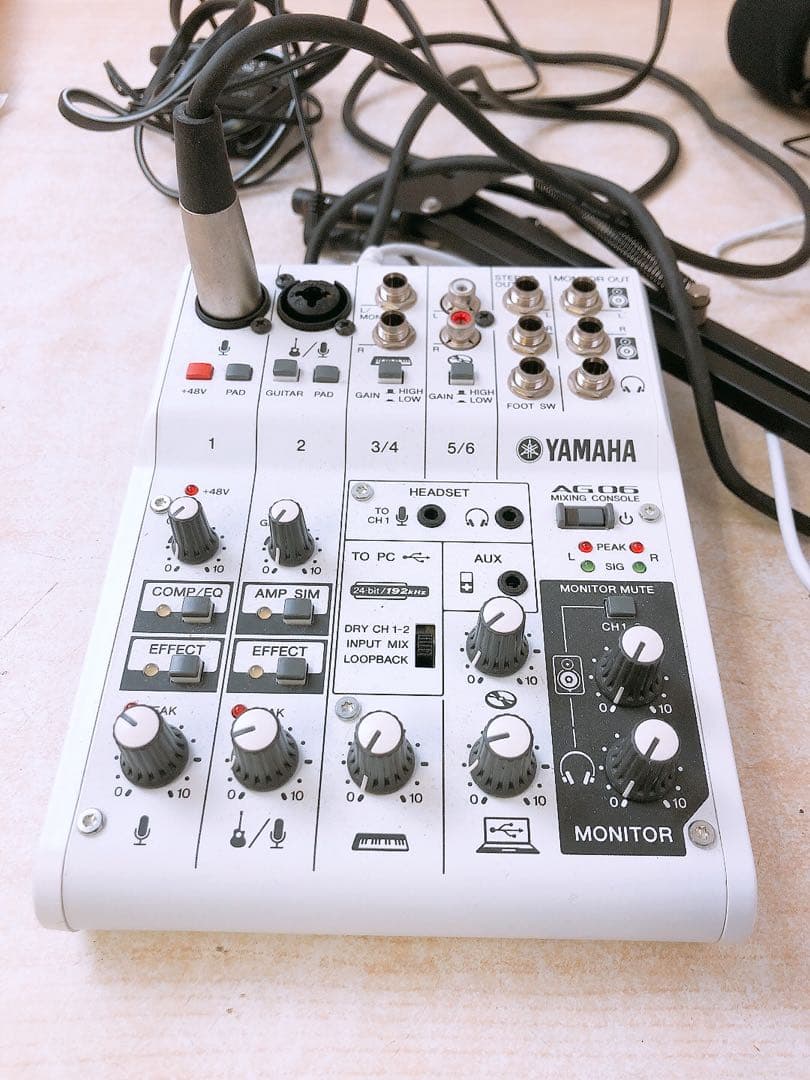 j*e様 YAMAHA AG06 ミキシングコンソール MIXING CONSO