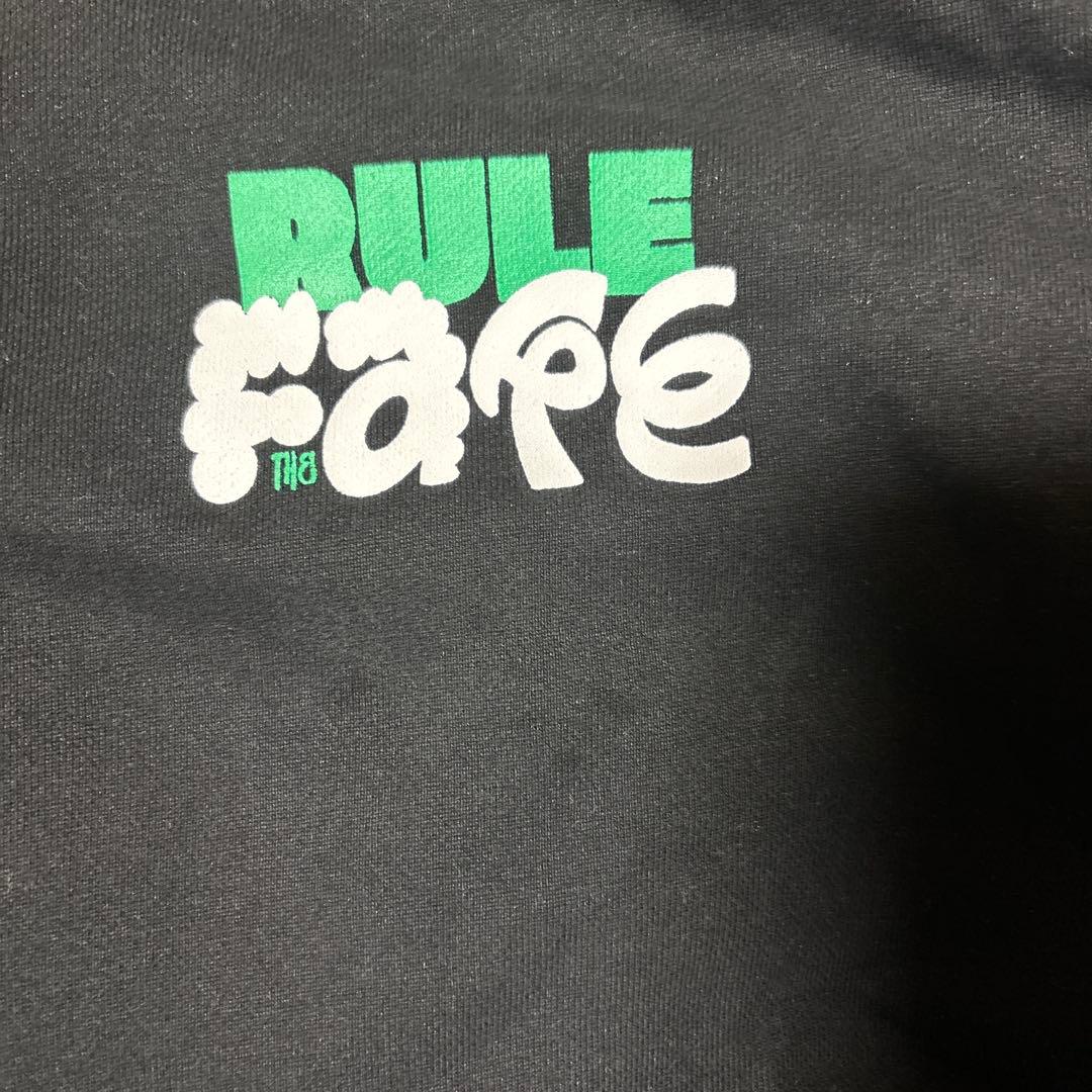 値下げ マイファスHiro RULE THE FATE 裏起毛フーディ ブラック