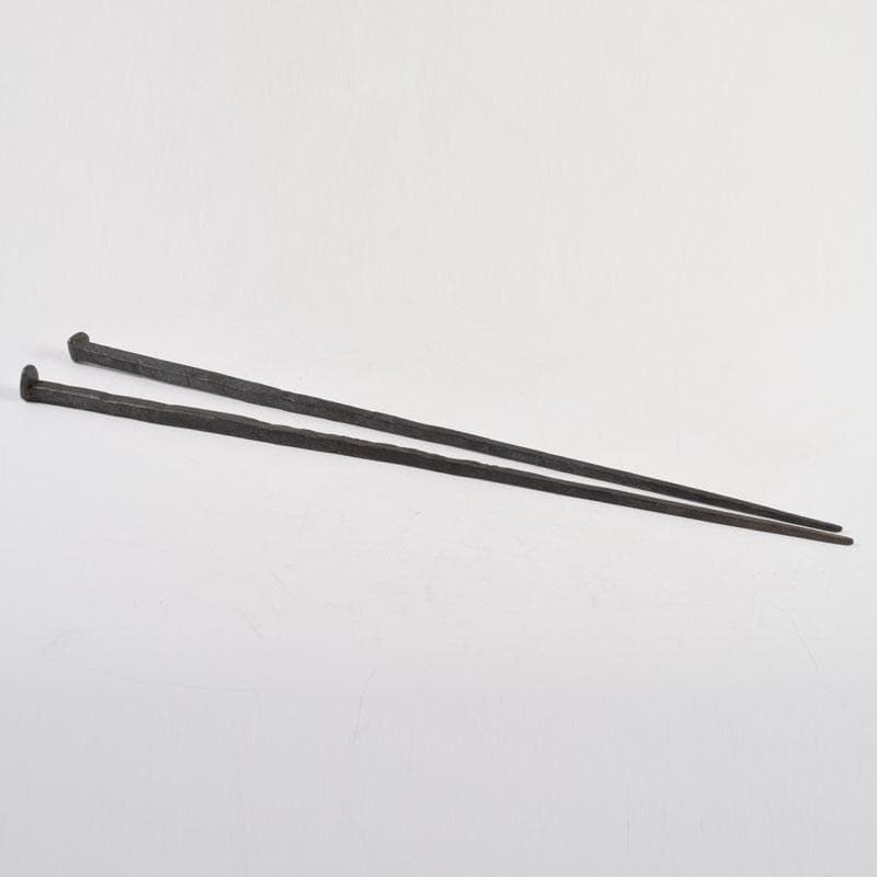 茶道具　備前長船俊光(今泉俊光)作　古鉄　火箸　N　9173