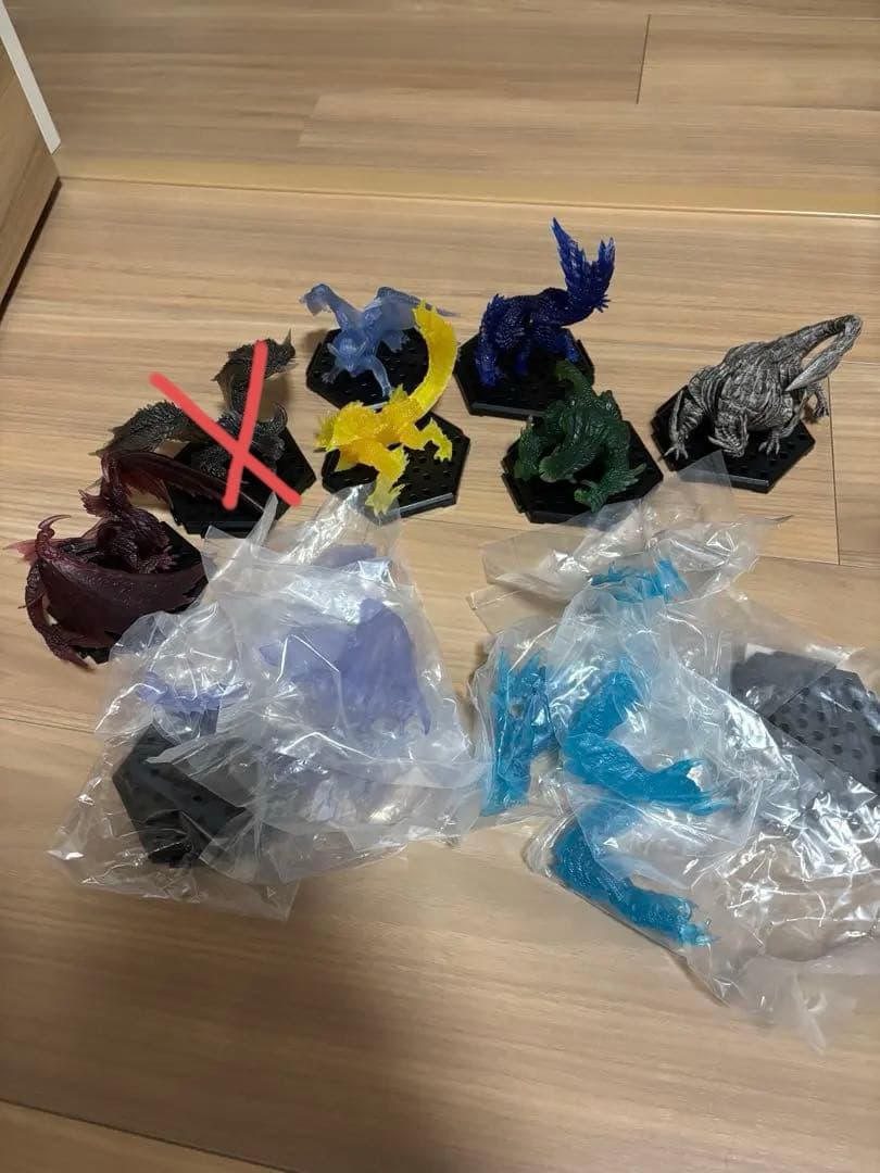 モンスターハンター 8体まとめ売り　フィギュア　ボーナスパーツ　クリアVer.