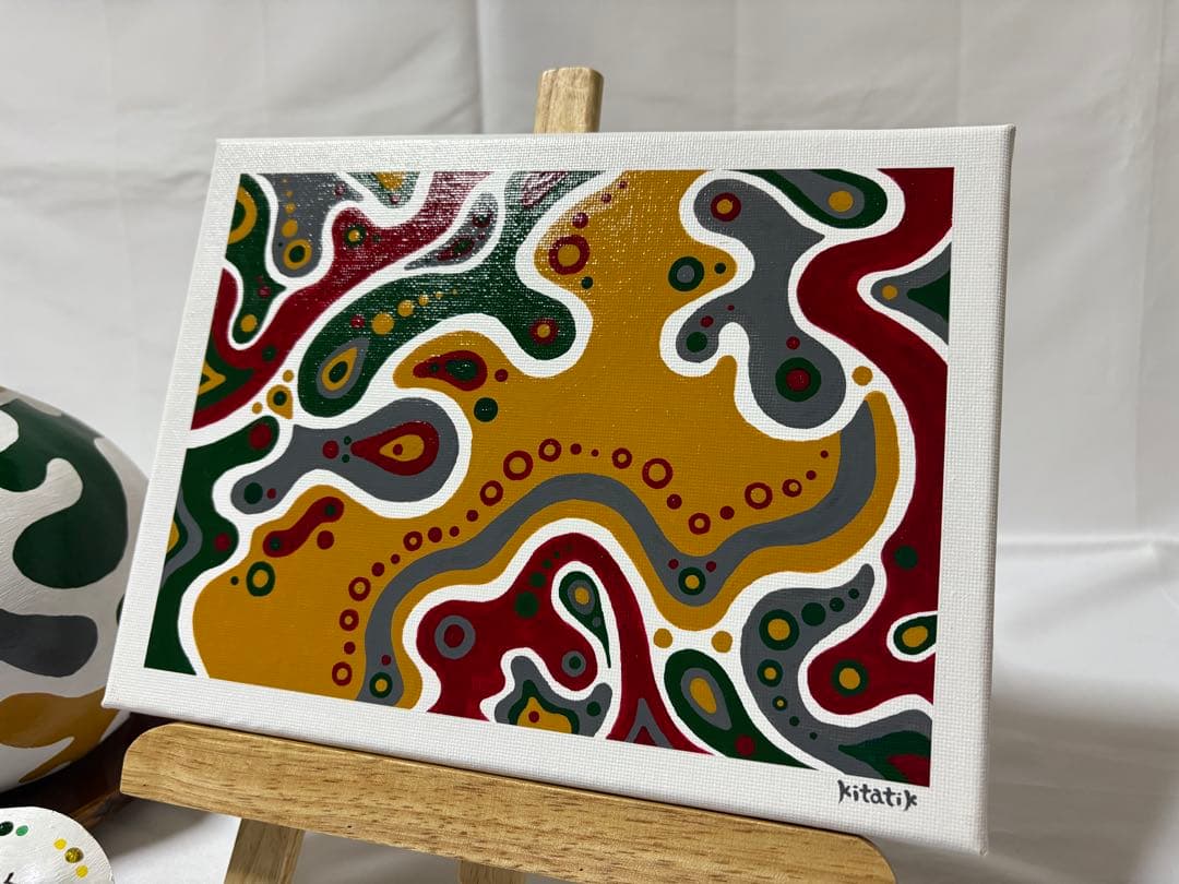 ひょうたん細工と絵画のセット 『弥勒ユニコーン』