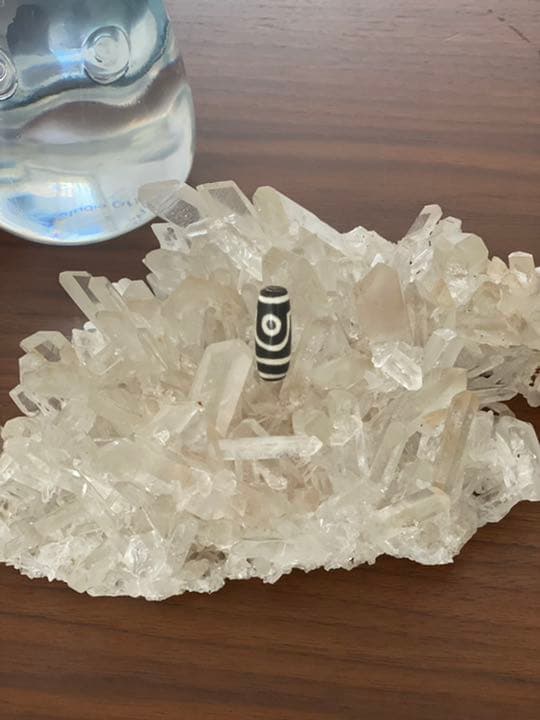 最強パワー　チベット　二眼天寿　美品　黄砂　最強パワーストーン
