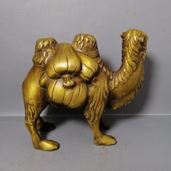 駱駝運財 銅器 装飾品 工芸品 美術品 置物