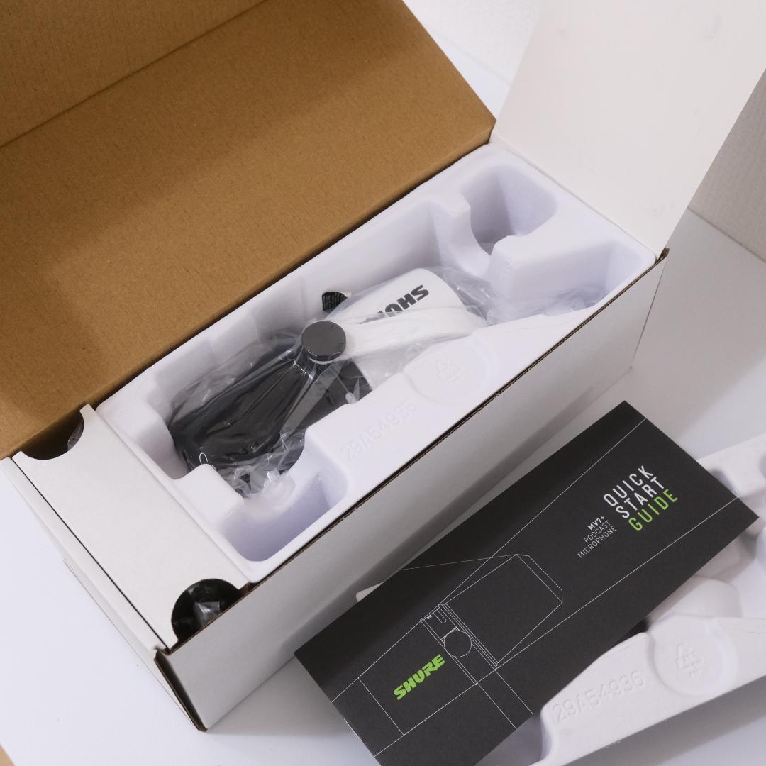 Shure MV7+ ダイナミックマイク ホワイト