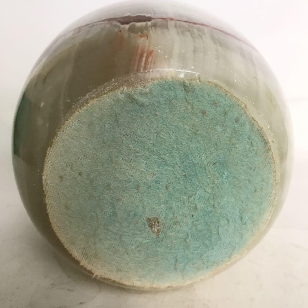 花瓶　大理石　高さ：20.6cm程度