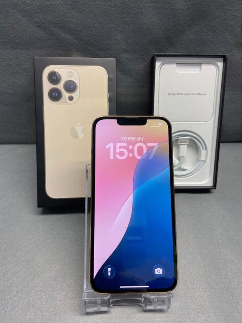 超美品　国内版　SIMフリー　iPhone13 Pro 128GB ゴールド色