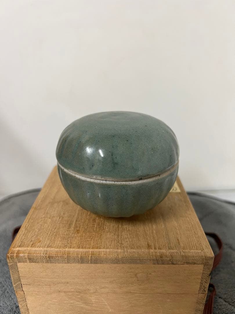 古美術•青磁香合•安南/明初　XG---008