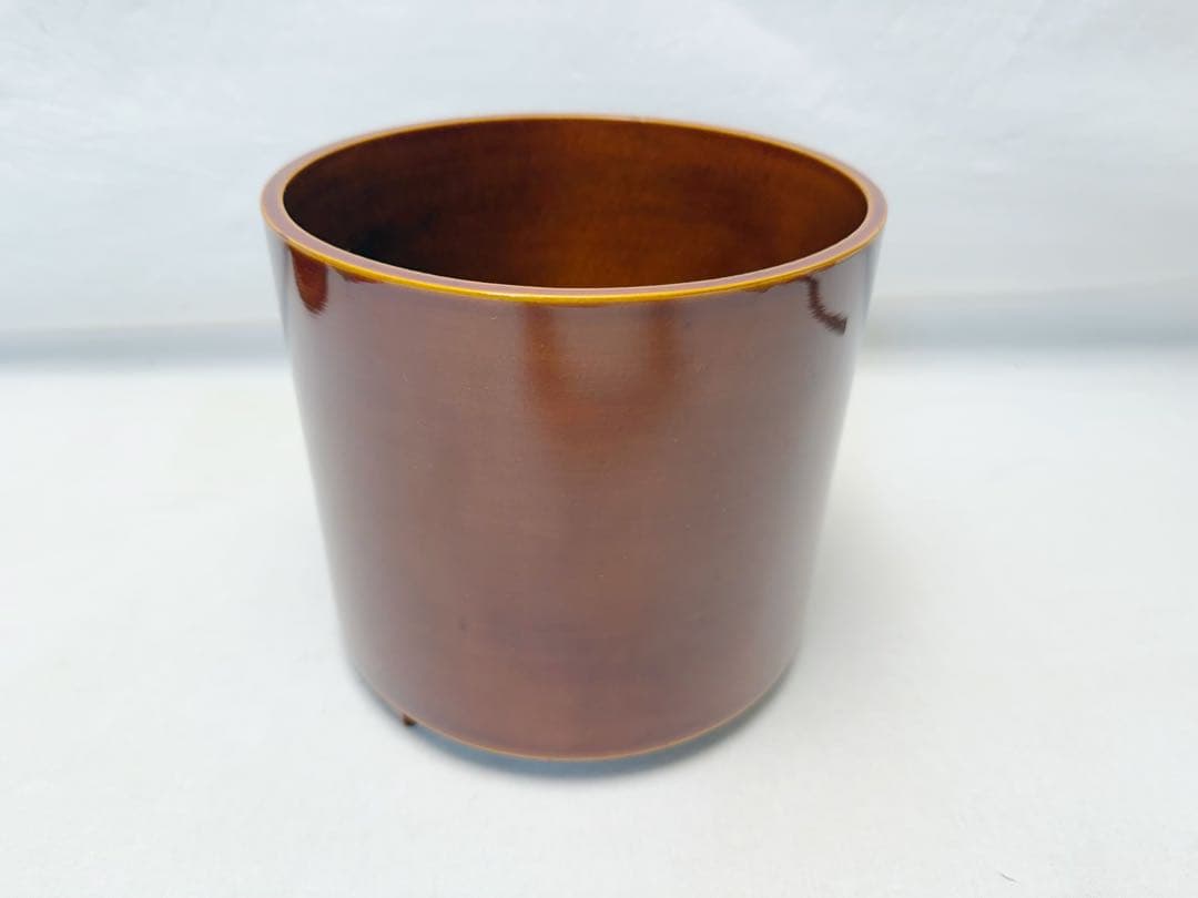未使用 茶道具 飛騨春慶塗 曲水指 綴目 茶器 木製