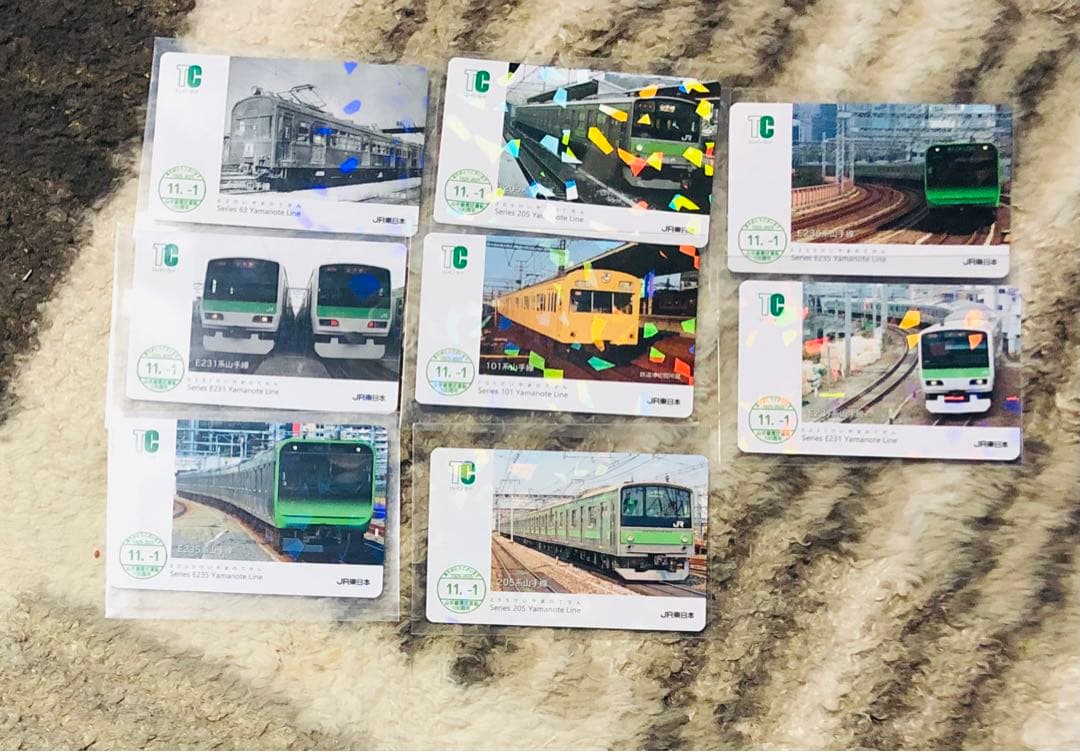 電車カード　山手線環状運転100周年鉄道カード 全14枚　コンプリートセット