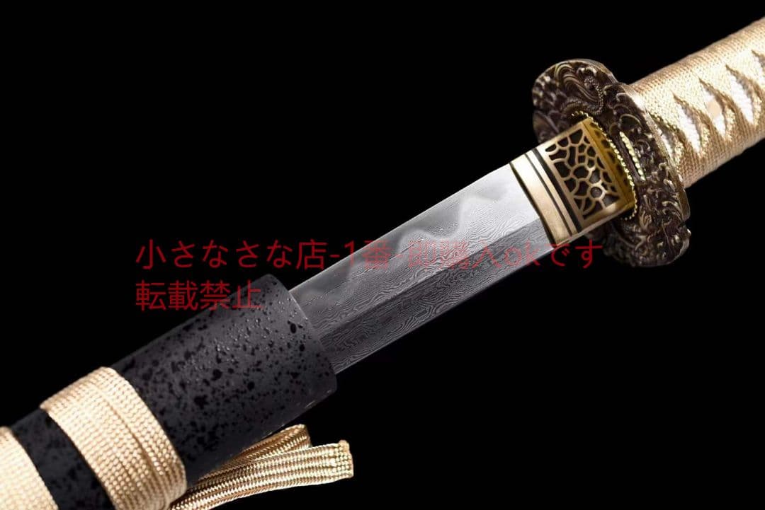 波の直版小武士  古兵器 武具 刀装具 日本刀 模造刀 居合刀