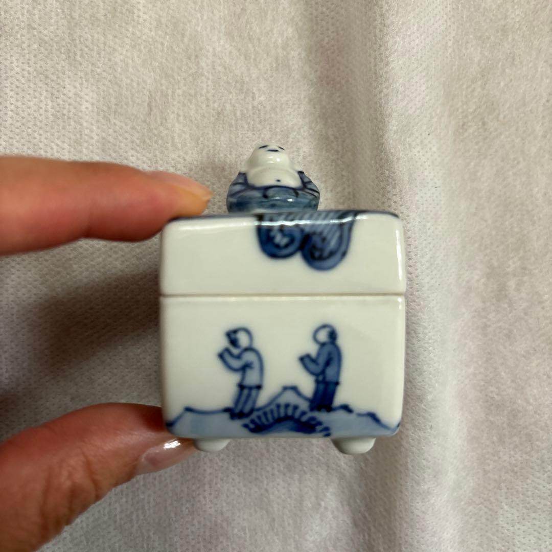 茶道具　香合　台　布袋　昭阿弥