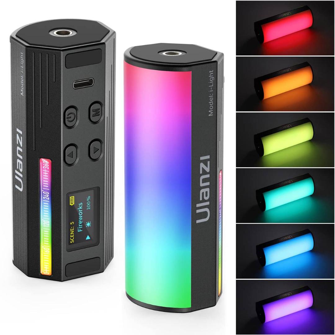 マグネット搭載 LEDビデオライト 2000mAh USB-C充電式