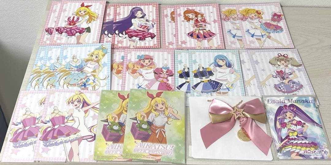 アイカツ グッズ 引退 まとめ売り 缶バッジ ポストカード キャンバスボード