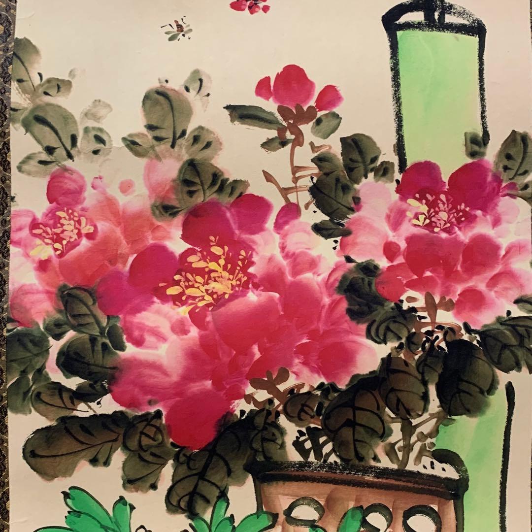 蔵出し 美術　高級品絵　巻き絵　民国時代大名家　　呉昌碩 旧蔵　掛け軸4本セット