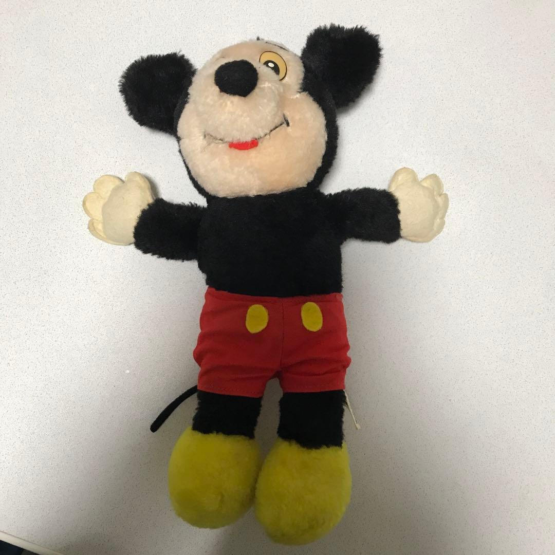 ミッキーマウスぬいぐるみレトロ