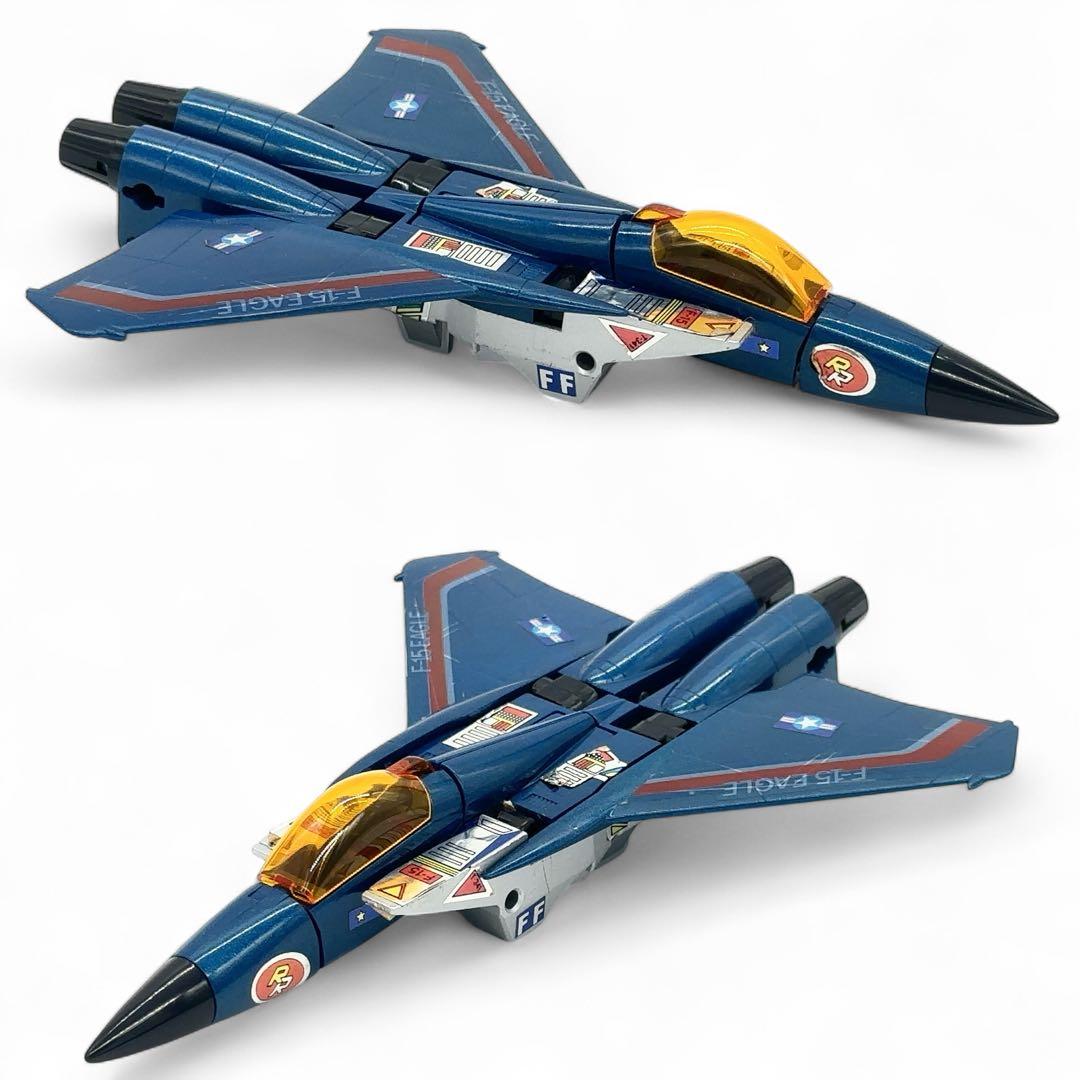 美品 タカラ ダイアクロン F-15 イーグル ジェット機ロボット ビンテージ