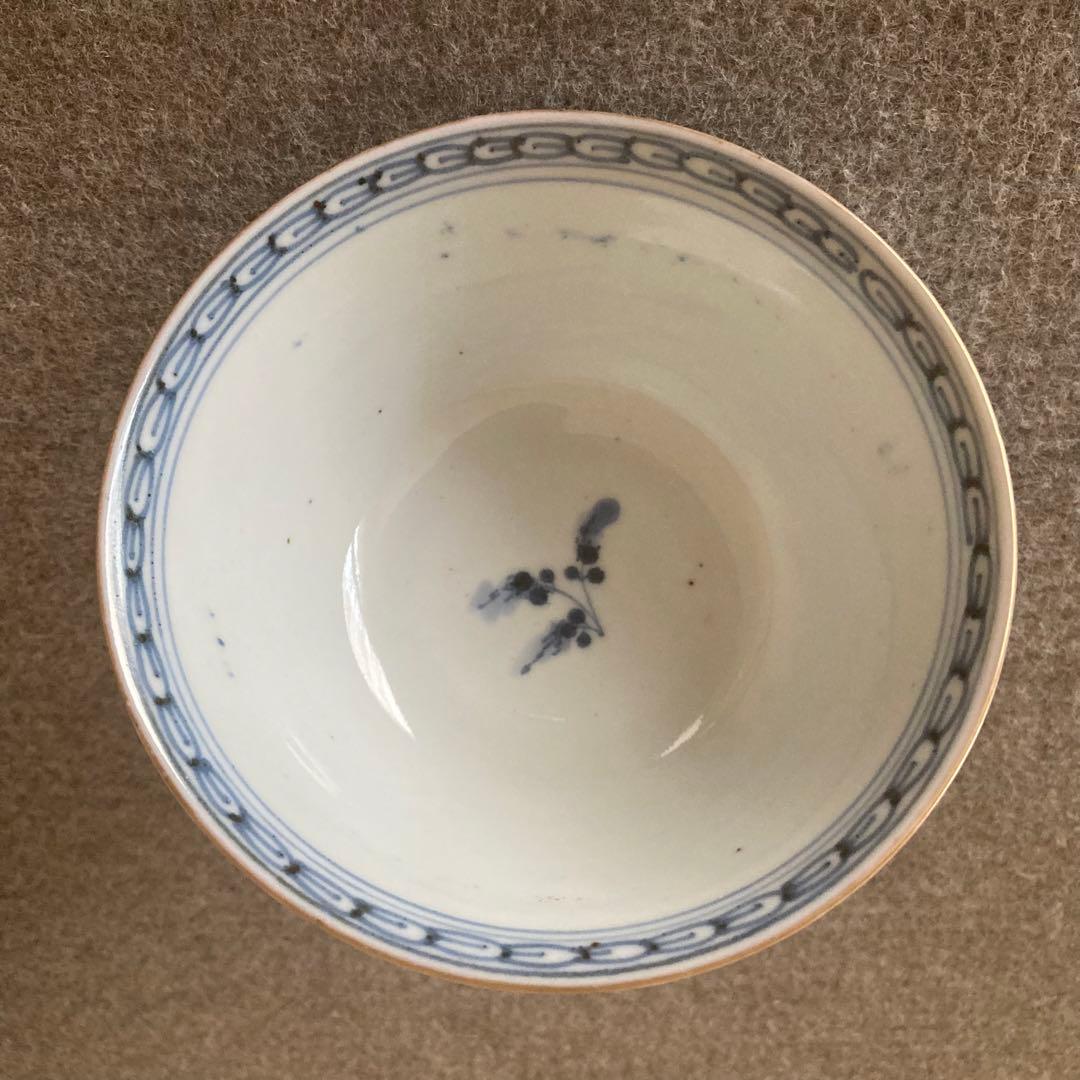 蓋付　茶碗　飯碗　古伊万里　伊万里　染付　金彩　手描　古美術　骨董　まとめ売り