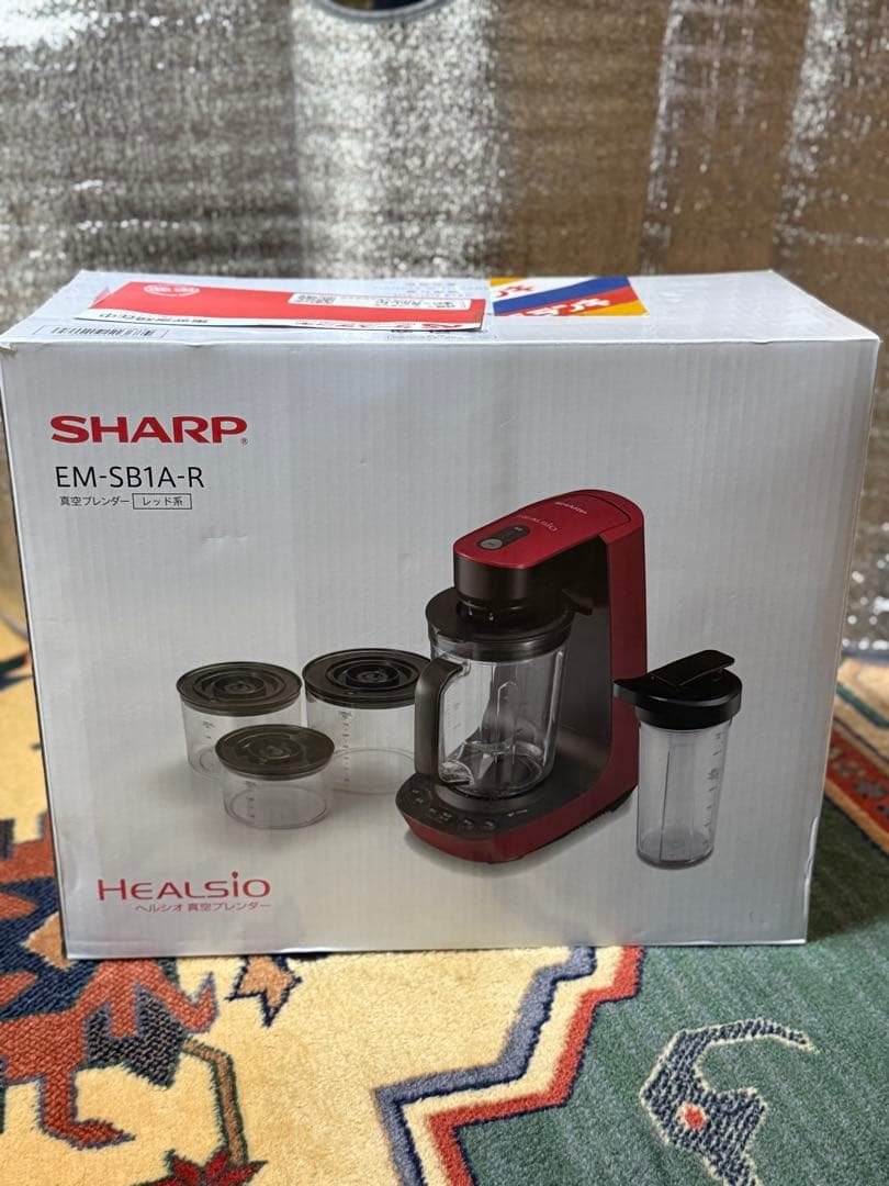 SHARP EM-SB1A-R 真空ブレンダー レッド