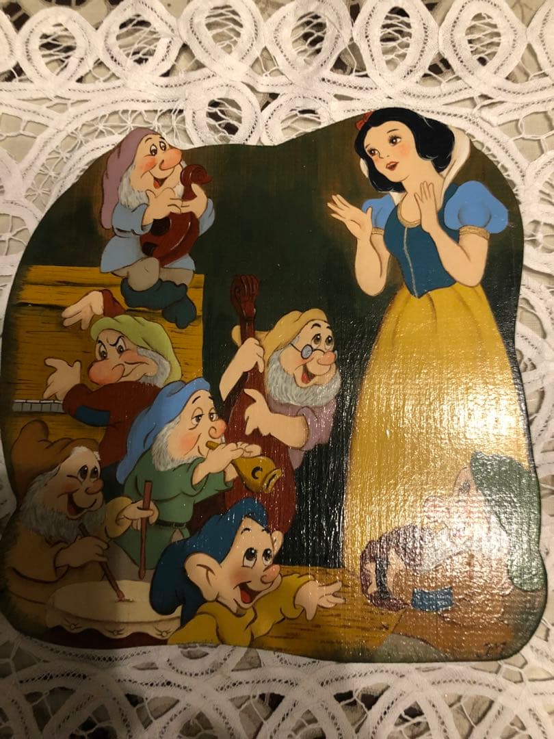 ディズニー　白雪姫と７人の小人　トールペイント