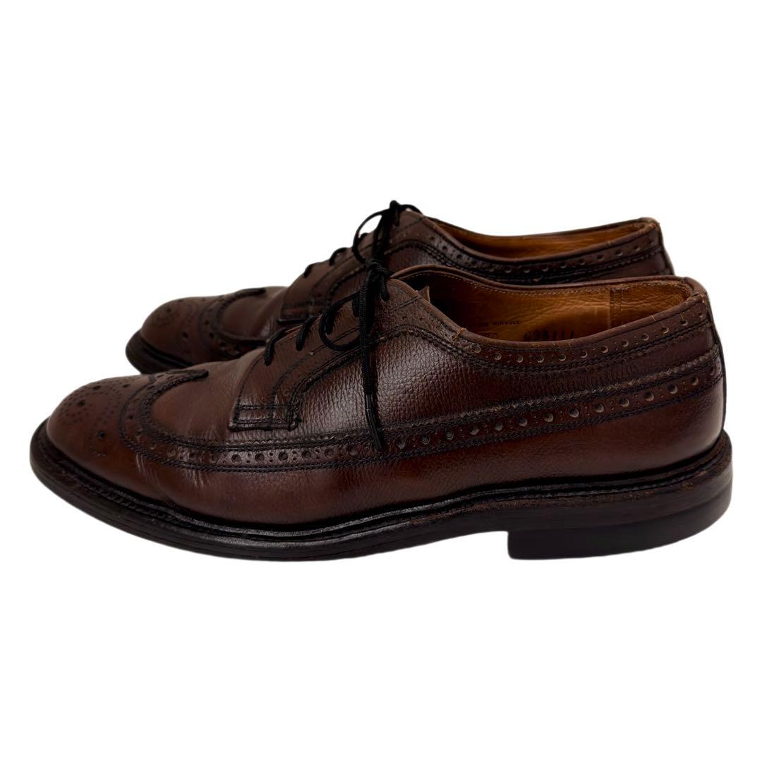 70s~ヴィンテージ レザーシューズ Florsheim ウイングチップ 革靴