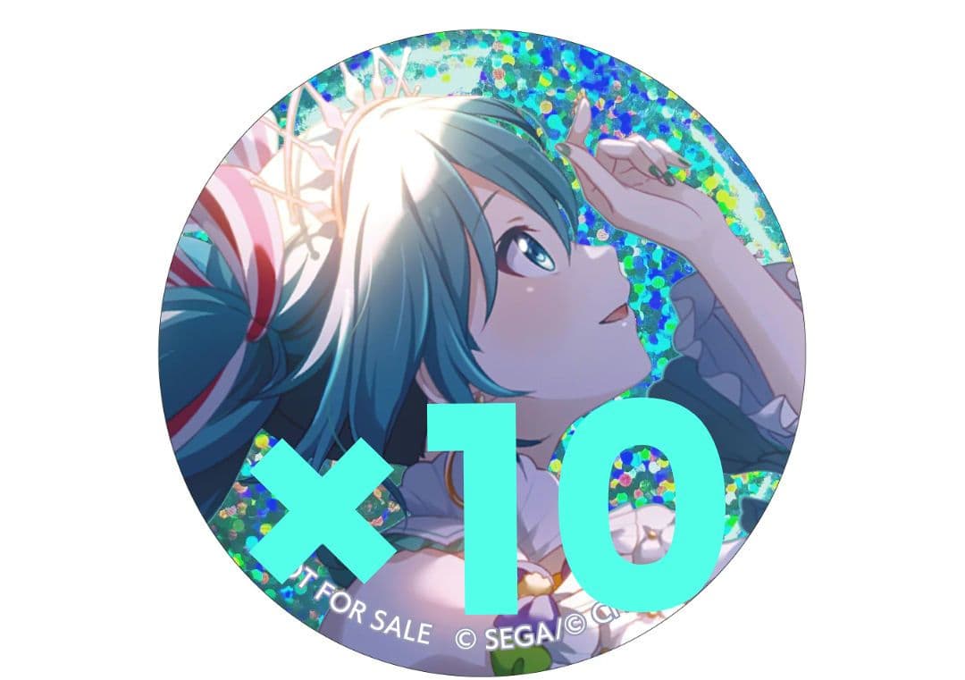 や*ま様 初音ミクグリッター缶バッジ